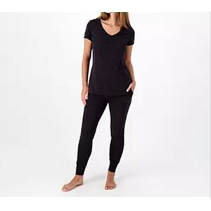 Lusome $174 Pajama Lounge Set Jogger Soft Womens L NEW